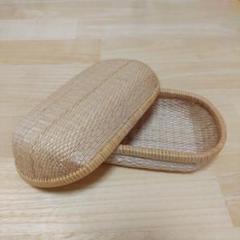 豊岡杞柳細工豊　飯行李 おにぎり入れ　美品 伝統工芸品】飯行李「むすぶ」Mサイズ / 柳行李 豊岡杞柳細工