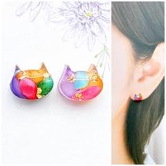 ねこまる様 リクエスト 3点 おまとめ商品 ハンドメイドピアス イヤリング 楽天市場】イヤリング ピアス ねこ キャット 猫 cat