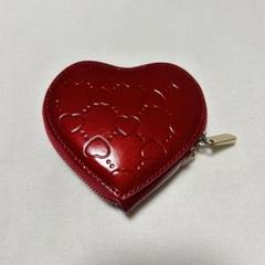 LAUNER ハート型コインケース レッド ルイヴィトン モノグラム ヴェルニ コインケース 小銭入れ