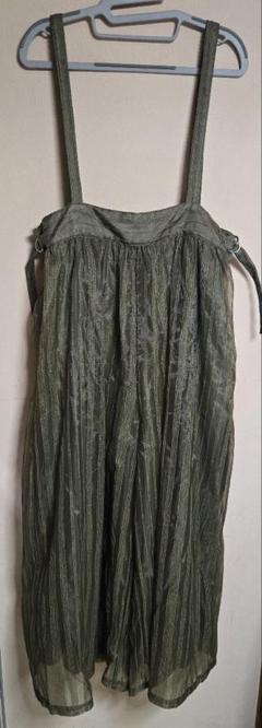 Ameri SHEER STRIPE SUSPENDER PANTS