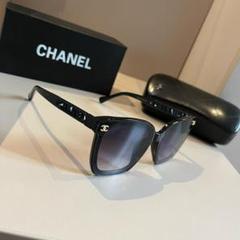 CHANEL 5493 c622 ブラック　ココマーク　サングラス　スクエア 7091[T]CHANEL シャネル サングラス 5493 C.622/S5 ココマーク