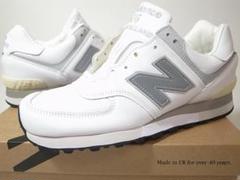 日本限定UK英国製OU576WSI新品26cmオールレザー白ホワイト天然皮革