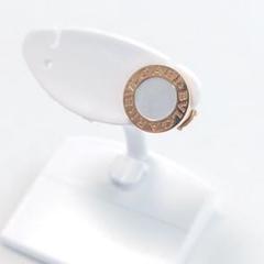 【極美品】ブルガリ シングルピアス マザー・オブ・パール K18PG 5241