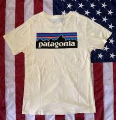 patagonia ロゴ Tシャツ クリーム色(イエロー)のサムネイル