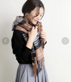 SLOBE IENAツイードミルSLOBE別注 チェックストール 追加予約》TWEED MILL/ツイードミル ストール（ストール