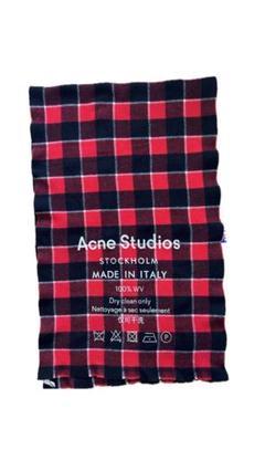 2025年最新】ACNE studios マフラー 赤の人気アイテム - メルカリ