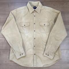 OLDGAP オールドギャップ フェード ベージュ 長袖シャツ サファリシャツ