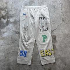 メモリアルパンツ ハンドペイント Remake リメイク ワイドパンツ