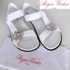 ロジェヴィヴィエ　ヴィヴクロッグミュール　ビジュー　サンダル　37　24cm ROGER VIVIER - ロジェヴィヴィエ ヴィヴクロッグミュール