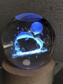 3Ｄ イルカ クリスタルボール