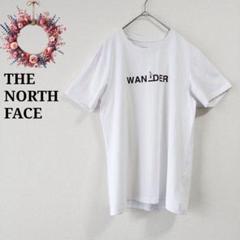 ザノースフェイス◇刺繍プリントTシャツ ロゴ カットソー 半袖 アウトドア