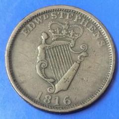 アイルランド　ペニートークン（ウェリントン公爵）1816年 アイルランド ペニートークン（ウェリントン公爵）1816年