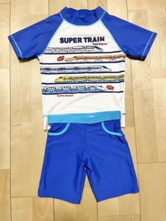 水着　新幹線　男の子　ラッシュガードパンツ　セット　120