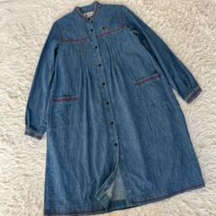 レア　HYSTERIC GLAMOUR デニムワンピース　ロング　刺繍　熊　星 レア HYSTERIC GLAMOUR デニムワンピース ロング 刺繍 熊 星