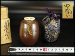 茶道具 備前 肩衝 茶入 共箱(K-LC665) 茶道具 備前 肩衝 茶入 共箱(K-LC665) - メルカリ