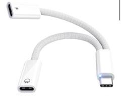 USB Type C to Type C オーディオ変換アダプター 2in1