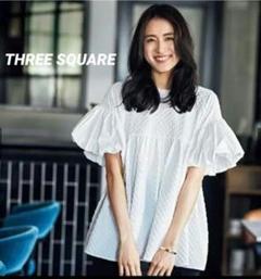 THREE SQUARE スリースクエア タフタブラウス　　VERY THREE SQUARE]2WAYタフタブラウス | KOBUNSHA SELECT SHOP