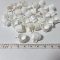30個 白コーヒーカップ ミニチュア ハンドメイド ドールハウス