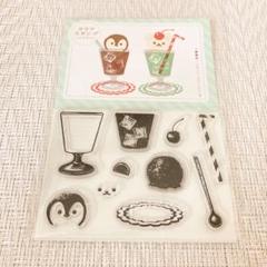 ［新品］セリア　クリアスタンプ　レトロスイーツ②