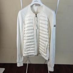 【最安値】 MONCLER モンクレールダウン切り替えジャケット白系XS