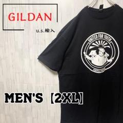 【US輸入】GILDAN ギルダン　企業ロゴ　プリントTシャツ《メンズ2XL》