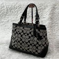 美品 コーチ トートバッグ シグネチャー レザー COACH 6830