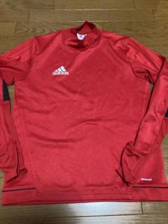 adidas レッド 長袖 ハイネック M
