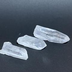 氷砂糖みたいな 水晶 ポイント 3本　天然石