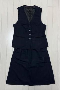 【新品タグ付き】パトリックコックス 事務服 9号 ベスト スカート 2点セット 新品 セロリー パトリックコックス ベスト 事務服 9号 制服