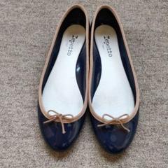 新品未使用Repetto ネイビー レインバレエシューズ 39 repetto ＊ レペット バレエシューズ センドリオン レインシューズ