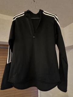 adidas ヴィンテージ　ハーフジップ　ロングスリーブ
