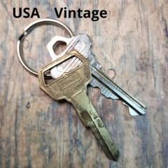 真鍮無垢　vintage キーホルダー　米国　USA imgrc0087942119.jpg