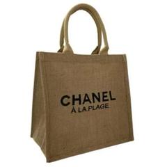 新品】 CHANEL シャネル ノベルティ リネン(麻)素材トートバッグ