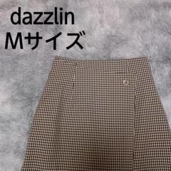 dazzlin ダズリン ミニスカート チェック柄 ブラウン Mサイズ タグ付き