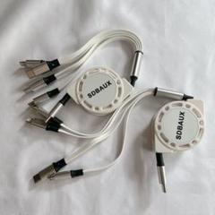 ☆ 充電ケーブル 巻き取り式 1m 充電コード 便利　旅行