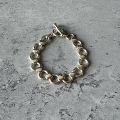 メキシコ製 ヴィンテージ リングチェーン ブレスレット シルバー