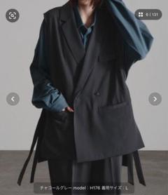 ドレープ 完売品サイドコードダブルジレベストパンツセットアップ、セットアップ