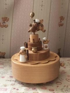 小樽 北海道 オルゴール 木製 くま 小樽オルゴール堂 極美品