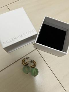 IENA【MODERN WEAVING/】OVAL BEAD DROP ピアス IENA【MODERN WEAVING/】OVAL BEAD DROP ピアス