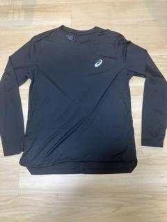 asics ブラック 長袖 トレーニングシャツ L
