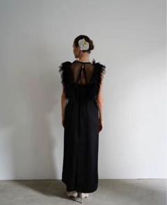 スーツ・フォーマル・ドレス acka tulle no sleeve one-piece Acka tulle no sleeve one-piece(gray)