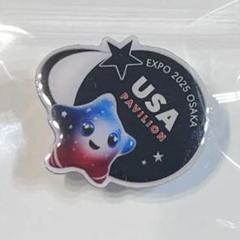 【関係者限定・未開封】大阪万博2025アメリカ館　スパーク　ピンバッジ