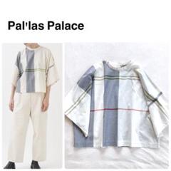 ✨美品✨パラスパレス コットン シャツ ブラウス バンドカラー シェルボタン F ✨美品✨パラスパレス コットン シャツ ブラウス バンドカラー