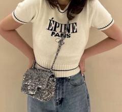epine エピヌsummer knit 半袖 ÉPINE PARIS summer knit（4 color） | épine