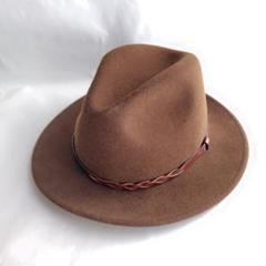 新品　ソルバッティ　ダークブラウン ウール フェルトハット rep-hat_sb002-s003