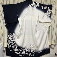 刺繍入り訪問着『胡蝶蘭：ピンク色』八掛付／丹後ちりめん／未仕立品（反物） 訪問着 【No.P-514】ピンクに胡蝶蘭の刺繍 | 東京・銀座で着物