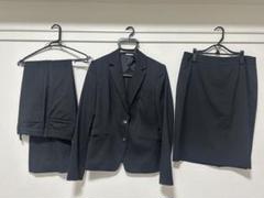 Precious ストレッチ黒3点セットアップ