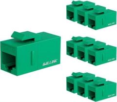 RJ45 Cat6 キーストーンカプラー LAN ケーブル グリーン 25個