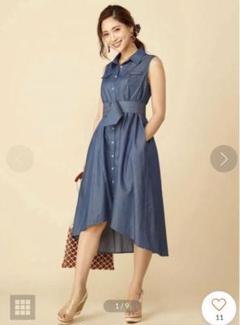ロイヤルパーティ　デニムワンピース　ベルト欠品　シャツワンピース