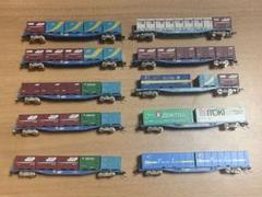 鉄道模型　Nゲージ　コキ100系17両　全車コンテナ付き&12両用ケース付き！ 鉄道模型 Nゲージ コキ100系17両 全車コンテナ付き&12両用ケース